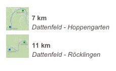 7 km Dattenfeld - Hoppengarten 11 km Dattenfeld - RÃ¶cklingen